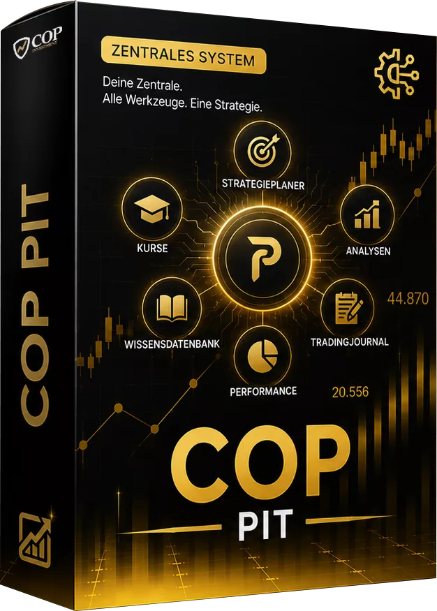 Das COP-Pit – Mitgliederbereich mit Strategieplaner, Handels-Journal und Rechnern
